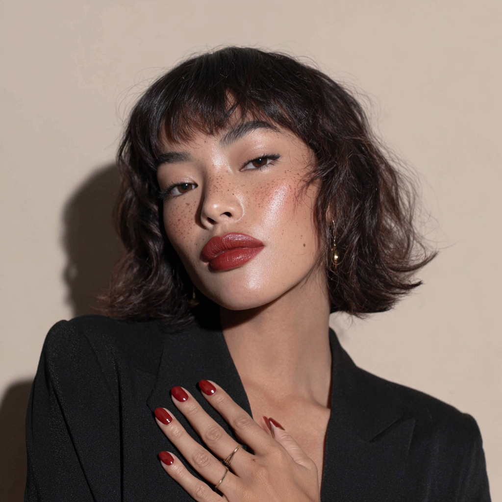 Oxblood • Almond Short